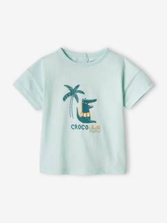 Baby-T-Shirt, Unterziehpulli-Baby T-Shirt, Krokodil