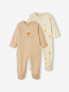 Baby-Strampler, Pyjama, Overall-2er-Pack Jungen Baby Strampler, Interlock-Jersey