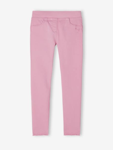 Farbige Mädchen Treggings aprikose pudrig+blush+graugrün+hellgelb+himmelblau+malve+tintenblau 