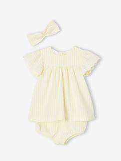 Baby-Set-Baby-Set: Kleid, Spielhose & Haarband