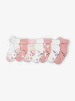 Baby-7er-Pack Mädchen Baby Stoppersocken mit Katze