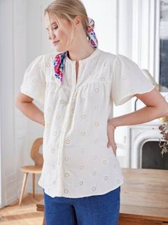 Umstandsmode-Stillmode-Kollektion-Bluse für Schwangerschaft und Stillzeit