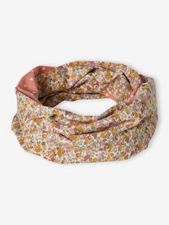 Fille-Accessoires-Snood fille réversible fleurs/coeurs