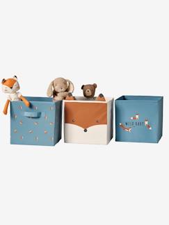 Chambre et rangement-Rangement-Bac, boîte, panier de rangement-Lot de 3 bacs de rangement Renard Baby Fox