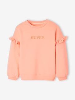 Mädchen-Pullover, Strickjacke, Sweatshirt-Mädchen Sweatshirt mit Volants, personalisierbar
