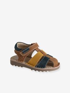 Chaussures-Chaussures garçon 23-38-Sandales-Sandales scratchées cuir enfant collection maternelle
