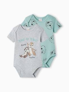 Baby-Body-2er-Pack Jungen Baby Bodys Disney Animals Chip & Chap