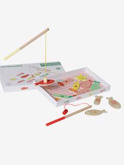 Spielzeug-Gesellschaftsspiele-Geschicklichkeits-/Gleichgewichtsspiele-Kleinkinder Angelspiel, magnetisch, Holz FSC