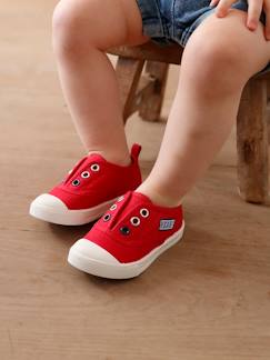 Schuhe-Babyschuhe 17-26-Lauflernschuhe Mädchen 19-26-Sneakers-Baby Stoff-Sneakers mit Gummizug