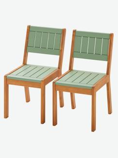 Zimmer und Aufbewahrung-Zimmer-Stuhl, Hocker, Sessel-2er-Set Kinder Outdoor-Stühle „Summer“