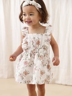 -Baby-Set: Kleid, Spielhose & Haarband