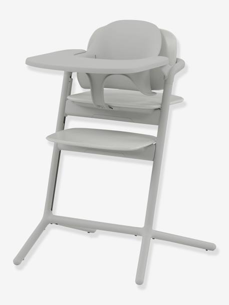 4-in-1-Set: Hochstuhl & Wippe „Lemo 2“ CYBEX sandfarben (Sand white)+Stone blue+Stunning black+Suede grey 