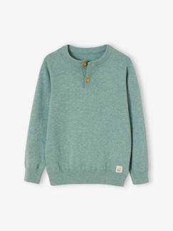 Junge-Pullover, Strickjacke, Sweatshirt-Jungen Pullover, Henley-Ausschnitt