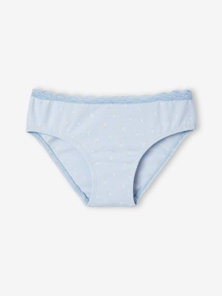 Lot de 5 culottes 'coeurs' fille lilas 