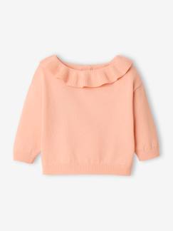 Baby-Pullover, Strickjacke, Sweatshirt-Pullover-Baby Pullover mit Rüschenkragen