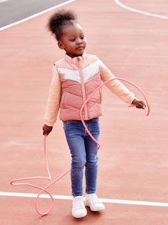 Mädchen-Sportbekleidung-Mädchen Weste im Colorblock-Style mit Recyclingmaterial