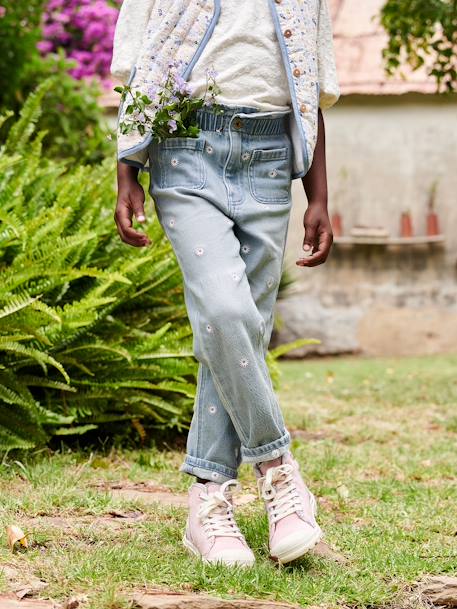 Mädchen Paperbag-Jeans denim blue+double stone 