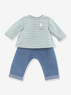 Spielzeug-Babypuppen und Puppen-Babypuppen und Zubehör-Ringelshirt & Hose für Puppen „Bords de Loire“ COROLLE