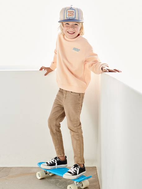 Jungen Slim-Fit-Hose, Hüftweite SLIM beige+dunkelblau+himmelblau+terrakotta 