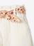 Baby Musselin-Shorts mit Blumengürtel aprikose+ecru+marine 