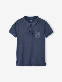 Junge-T-Shirt, Poloshirt, Unterziehpulli-Poloshirt-Jungen Poloshirt mit Stickerei