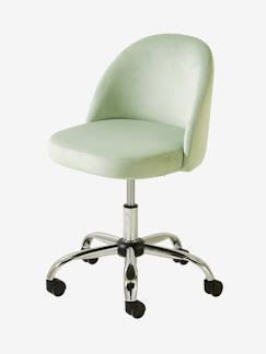 Chambre et rangement-Chambre-Chaise, tabouret, fauteuil-Chaise 6-10 ans-Chaise de bureau à roulettes enfant en velours