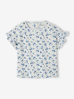 Bébé-T-shirt, sous-pull-T-shirt-T-shirt fleuri bébé en pointelle