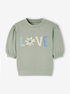 Mädchen-Pullover, Strickjacke, Sweatshirt-Sweatshirt-Mädchen Sweatshirt mit kurzen Ballonärmeln
