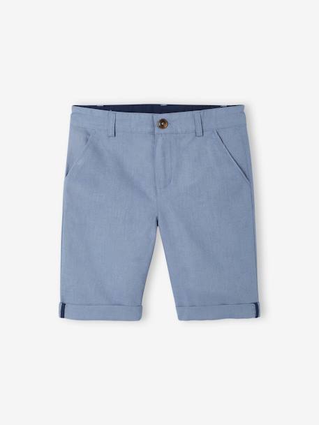 Festliche Jungen Bermudas blau+HELLBEIGE+MARINE+salbeigrün 