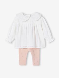 Bébé-Legging-Ensemble bébé legging + blouse manches longues
