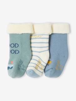 Baby-Socken, Strumpfhose-3er-Pack Jungen Baby Socken, Flugzeug/Eisenbahn