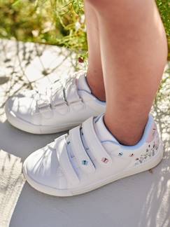 Schuhe-Mädchenschuhe 23-38-Mädchen Klett-Sneakers, Schleifen