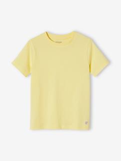 Garçon-T-shirt couleur garçon manches courtes