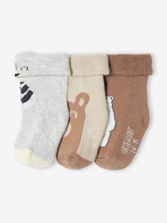 Baby-Socken, Strumpfhose-3er-Pack Baby Socken, Teddybär