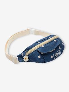 Fille-Accessoires-Sac banane fille en denim brodé