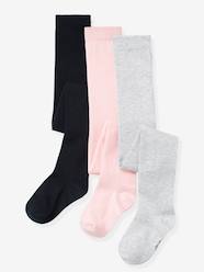 Lot de 3 collants en jersey fille  