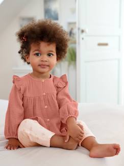 Baby-Hemd, Bluse-Mädchen Baby Volant-Bluse