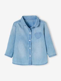 Bébé-Chemise en jean délavé bébé fille