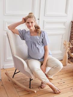 Vêtements de grossesse-Blouse de grossesse carreaux vichy