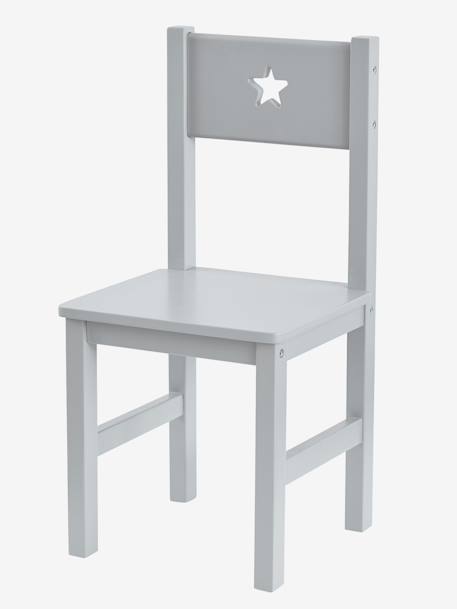 Chaise maternelle Sirius, assise H. 30 cm Blanc+Gris+Rose 