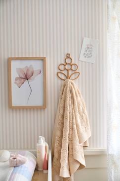 Linge de maison et décoration-Décoration-Porte-manteau, patère-Patère en rotin fleur