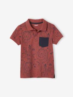 Garçon-T-shirt, polo, sous-pull-Polo-Polo motifs animaux de la jungle garçon