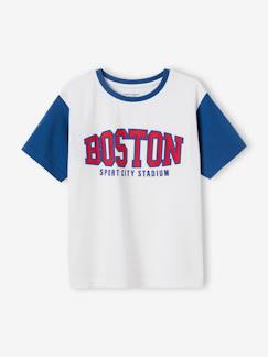Tenues de sport-T-shirt sport team Boston garçon manches courtes contrastantes