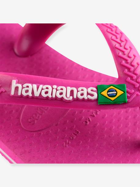 Tongs Baby Brasil Logo II HAVAIANAS marine+rose bonbon 