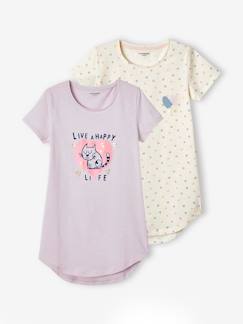 Mädchen-Pyjama, Overall-2er-Pack Mädchen Nachthemden