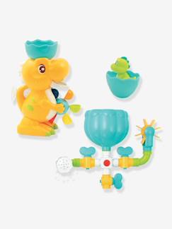 Spielzeug-Erstes Spielzeug-Schmusetuch, Schmusetier und Stoffspielzeug-Baby Badespielzeug „Dino“ LUDI