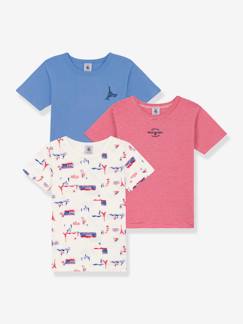 Junge-Unterwäsche-Unterhemd-3er-Pack Jungen T-Shirts PETIT BATEAU, Bio-Baumwolle