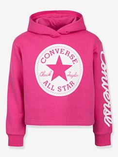 Mädchen-Pullover, Strickjacke, Sweatshirt-Sweatshirt-Kapuzen-Sweatshirt Chuck Patch Cropped Hoodie CONVERSE