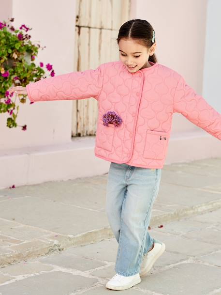 Veste matelassée fille blush 