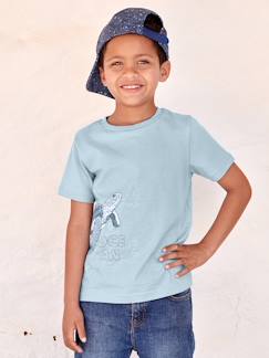 Junge-Jungen T-Shirt aus Bio-Baumwolle, Tier-Print